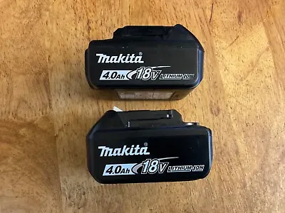 2 X Makita BL1840 18V LXT 4.0Ah Li-Ion Batteries Genuine Makita • £100