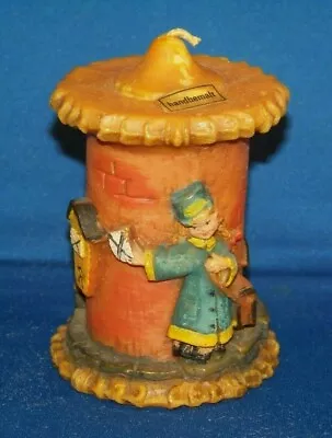 Vintage Gunter-Kerzen Display Candle Hand Made Germany Girl Postman Post Box • $10