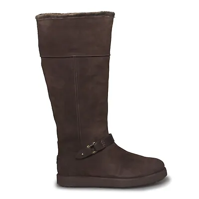 Ugg Classic Berge Tall Dark Roast Suede Waterproof Women's Boots Size Us 7 New • $286.99