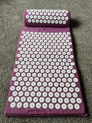 Purple Acupressure Mat And Pillow Set For Pain Relief + Relaxation • $15.40