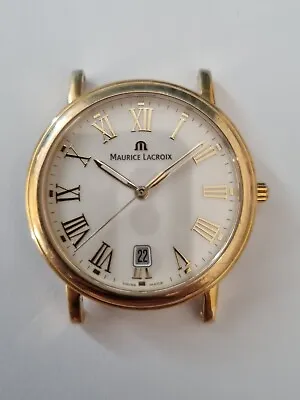 Maurice Lacroix Gold Plated Quartz Mens Watch. Working. • £110