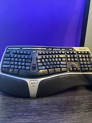 Microsoft Natural Wireless Ergonomic Keyboard 7000 No USB Dongle (Untested) • $59