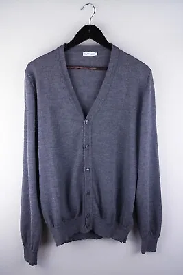 J.Lindeberg CARDIGAN FINE MERINO Men Cardigan Knit Casual Button Front Size XL • £35.94