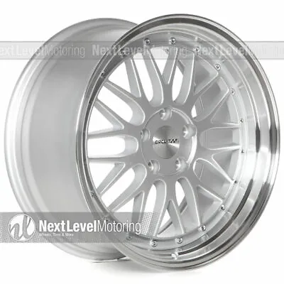 CIRCUIT CP30 18×8 18x9 5-114.3 +35 Silver Staggered Wheels LM Style Mesh • $661.49