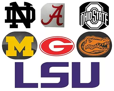 NCAA Football Vinyl Decals Windows Cars Trucks Laptops Lockers Choose Your Team • $2.99