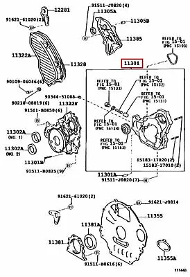 Toyota Genuine Land Cruiser 1HZ 1HDT Engine Timing Gear Cover 11301-17030 OEM • $350.68