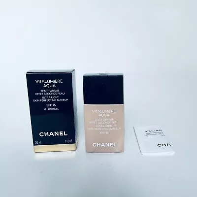 Chanel Vitalumiere Aqua Ultra Light Perfecting Makeup SPF 15 - #121 CARAMEL • $54.90