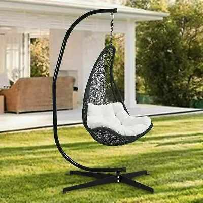 £95.92 • Buy Summer Hanging Hammock Chair Stand C Stand With Offset Base Stand Furniture Home
