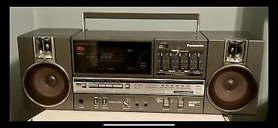 Vintage 80's PANASONIC RX-C45 Boombox Ghetto Blaster Cassette Player Radio AmFm • $189.99