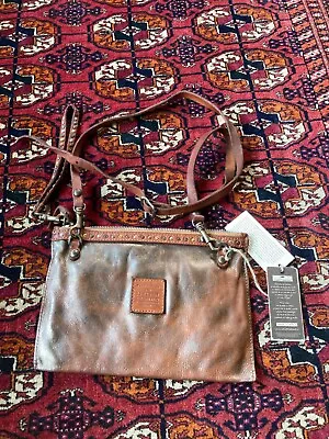 Campomaggi Brown Metal Leather Bag Handbag New With Tag • $310
