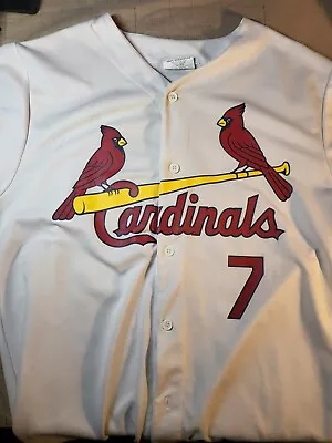 St. Louis Cardinals Jersey Adult XL White #7 Matt Holliday Men 1.30 • $29.99