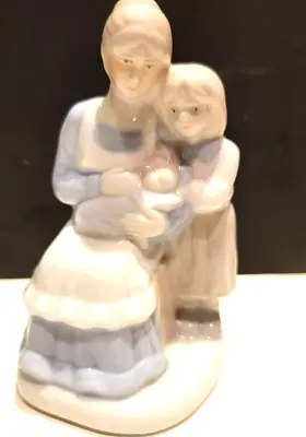 Vintage K's Collection Mother  Girl And Infant Porcelain Figurine Pre-owned EUC • $10