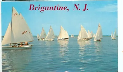$4.49 • Buy Brigantine,new Jersey-getting Ready For The Race-sailboats-#k3753-(nj-b)