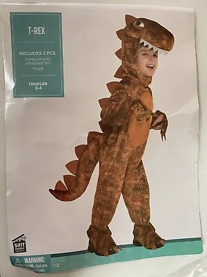 Tyrannosaurus Rex T-Rex Halloween Toddler Costume Size 3-4 Pre-owned Dinosaur • $19