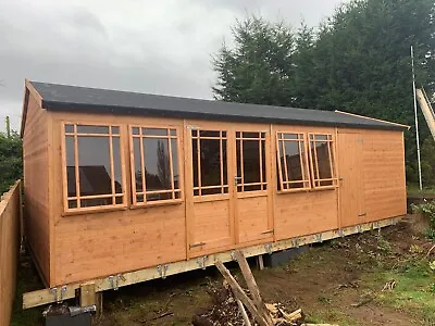 20X10 Apex Shed Garden Room MULTI BUILDING. Bespoke Sizes Available. • £4995