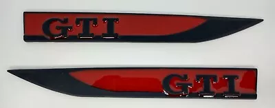 $19.99 • Buy VW GTI Side Badges/Emblems Different Color Options Volkswagen (Brand New)