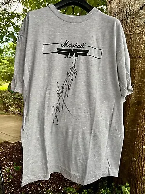 Signed Autographed Jim Marshall Marshall Amps Guitar Shirt 2003- Size XL • $29