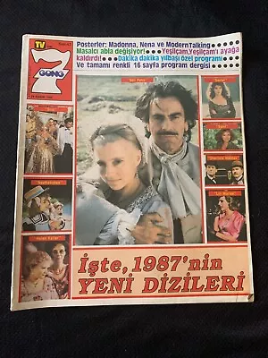 MADONNAMODERN TALKINGNENA POSTER INSIDE VINTAGE Middle East TURKISH MAGAZINE • $19.99