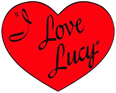 I Love Lucy Red Heart Logo Iron On Transfer - T-Shirt + Light & Dark Fabrics #3 • $5