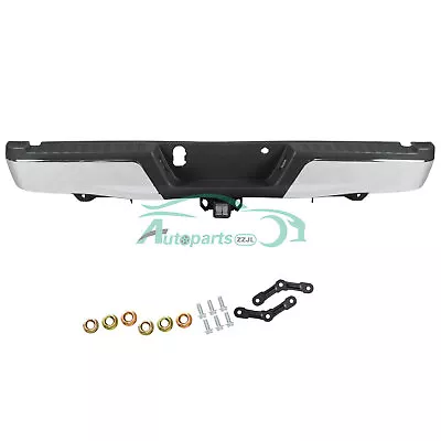 For 15-20 Ford F150 Rear Bumper Assembly Setp W/ Max Tow No Sensor Holes Chrome • $319