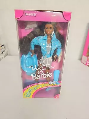 AA Western Stampin' Barbie Doll 1993 Mattel #10539 • $215