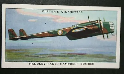 HANDLEY PAGE HAMPDEN   RAF Bomber    Vintage 1930's Card   • £3.99