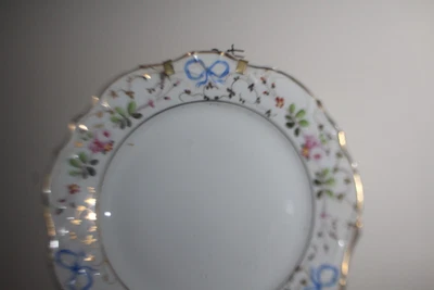 $67.50 • Buy V A Portugal Porcelain Decorative Plate With Floral Design - Gold Trim