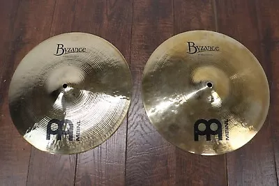 Meinl 14  Byzance Brilliant Medium Hi Hat Cymbal Pair *B* • $374.39