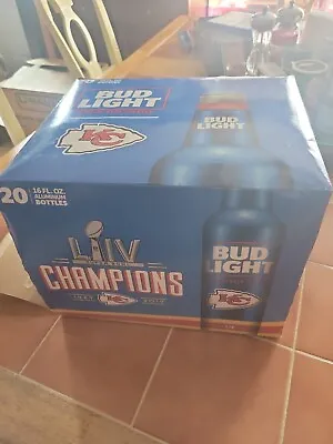 $9.99 • Buy Bud Light Kansas City Cheifs Superbowl LIV Champions Empty 20 Pack Aluminum...
