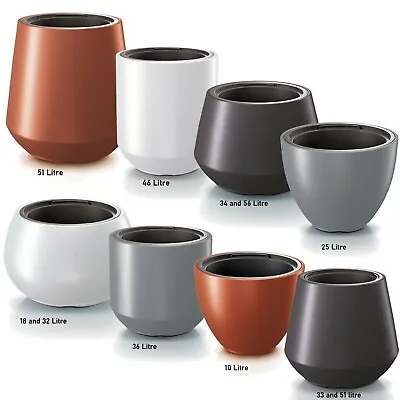 Plant Flower Pot Oval Round 10 Planter Inner Pot 6 Sizes Garden Patio Home Large • £17.95