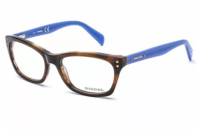 DIESEL Womens Eyeglasses DL5073 050 Dark Havana Blue Size 53/140/17 • $13.99