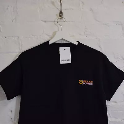 Dillas Donuts Hip Hop J Dilla Black Tee T-shirt By Actual Fact • £19.99