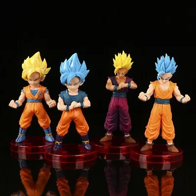 4pcs/Set Anime Dragon Ball Z Son Goku Vegeta Action Mini Figure Super Saiyan • $14.95