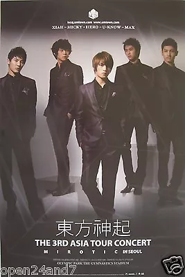 TOHOSHINKI  MIROTIC-3RD ASIA TOUR CONCERT  ASIAN PROMO POSTER- Dong Bang Shi Gi • $17.41