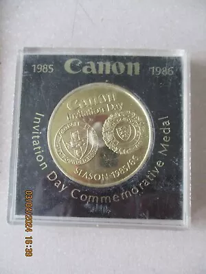 Canon League Invitation Day Commemorative Medal 1985-1986 Boxed • £4.99