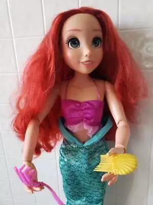 Disney Princess Huge 32  Tall The Little Mermaid Ariel Doll Red Hair My Size • $68.95