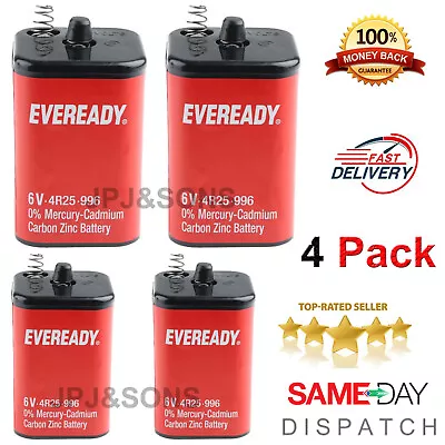 Eveready Pj996 4r25 996 6v Lantern Battery Energizer Original /Brand New UK • £12.99