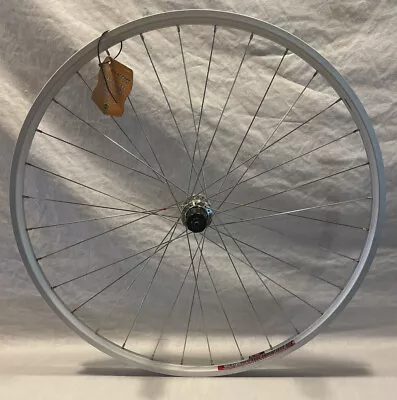 New Avenir Rear Bike Wheel 32h 700c Silver Double Wall Shimano 8 Speed Freehub • $97.99