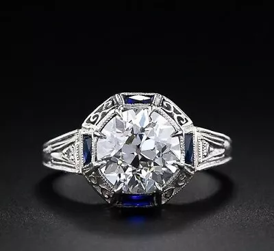 3.89 Ct Round Cut Lab-Created Diamond Simple Inspired Old Vintage Art Deco Rings • $142.99