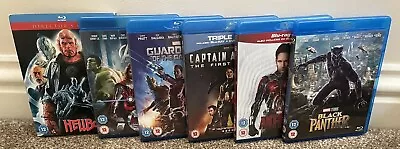 MCU Blu Ray Set-Hellboy Avengers Guardians Captain America Ant-Man Black Panther • £2.99