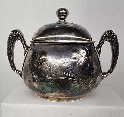 Vintage Wilcox Silver Plate Co Quadruple Plate Sugar Bowl BC 5320 • $22.97