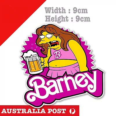 Barbie Funny Simpson Beer Drunk Sticker • $6.75