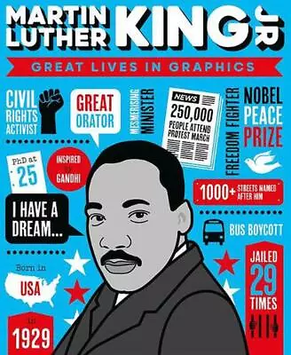 Great Lives In Graphics: Martin Luther King By Books Button (English) Hardcover  • $28.37