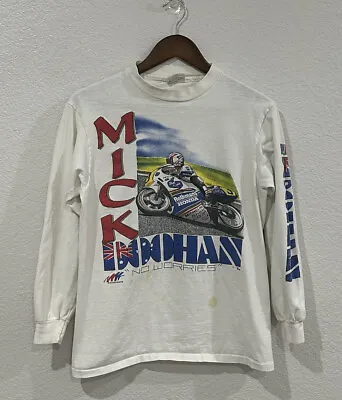 VINTAGE Mick Doohan Shirt Adult Medium White Honda FIM 500CC World Championship • $100