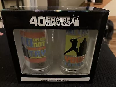 Star Wars The Empire Strikes Back 40th Anniversary Drinking Glasses Set NIB • $34.99