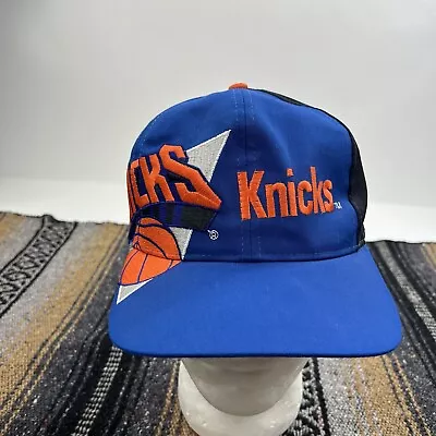 Vintage 90s Twins Big Logo NBA New York Knicks Snapback Hat NY Basketball • $43.99