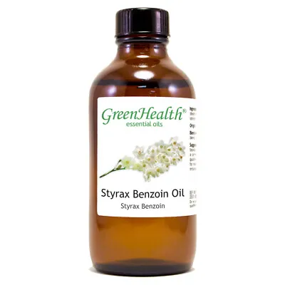 Styrax Benzoin Essential Oil 4 Fl Oz Amber Glass - GreenHealth • $18.99
