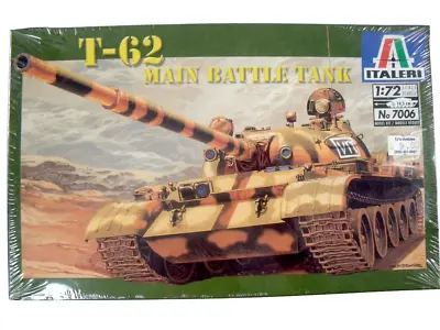 Italeri #7006 T-62 Main Battle Tank 1/72 Scale Model Kit New-Factory Sealed Box • $26.95