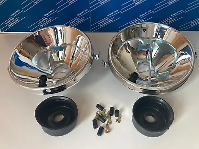 Mercedes W114 W115/8 Headlights H4 Reflector 2 Pieces With Mounting Kit New • $94.83