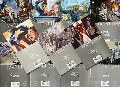 Civil War Front Line 1 2 3 4 5 6 7 8 9 10 11 Complete Marvel 2006 Comic Book Lot • $19.89